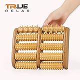 Dual Foot Massager Roller Large, Relieve Plantar Fasciitis, Stress, Heel, Arch Pain - The Original - Shiatsu Acupressure Relaxation. Full Instructions/Reflexology Chart. (Dual Foot)