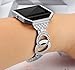 Compatible for Fitbit Blaze Bands Women Men with Frame, VOMA Stainless Steel Fitbit Blaze Watch Band Fitbit Blaze Accessories Fitbit Bands Blaze Fit bit Blaze Bands Large Small Bangle 3 Silver