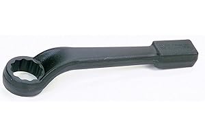 Williams 1-5/16" 12-Point SAE Offset Box End Striking Wrench, Heat-Treated for Maximum Durability, Hammer-Ready Anvil Face, and Offset Handle for Confined Industrial Applications