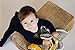 Estella Hand Knitted Organic Cotton Baby Security Blanky, Taxi, 14