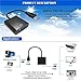 KOROMU USB to VGA Adapter, USB 3.0/2.0 to VGA Adapter Multi-Display Video Converter- PC Laptop Windows 7/8/8.1/10,Desktop, Laptop, PC, Monitor, Projector, HDTV, ChromebookHDTV, Chromebook. (Black)