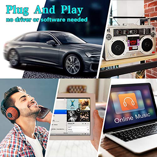 Car Audio Receiver, Bluetooth Cassette Receiver Tape Aux Adapter Player