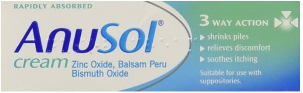 Anusol 3X Cream Haemorrhoids Piles Treatment - 23G