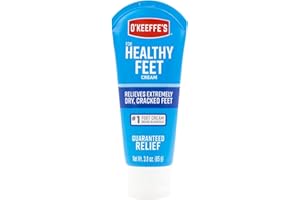 O'Keeffe's Healthy Feet Foot Cream, Relieves and Repairs Extremely Dry Cracked Feet, Instantly Boosts Moisture, 3 oz / 85 g, 