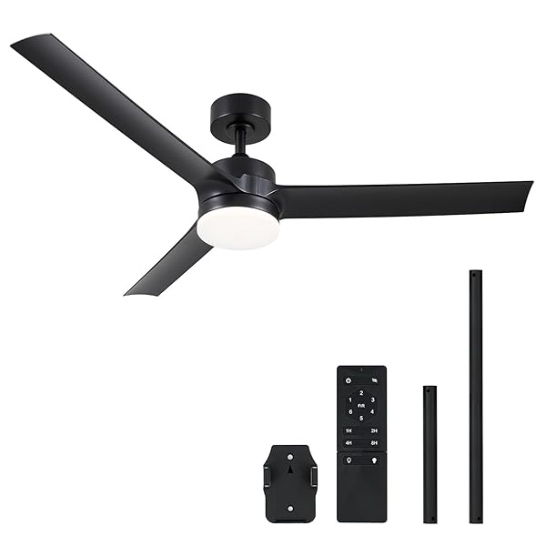 VONLUCE CEILING FANS WITH LIGHTS, 52 INCH CEILING...