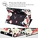 Hepix Floral iPad 9.7 Case 2018 2017 Peony Flowers iPad Air 2 Cases PU Leather Lightweight Protective iPad Air Case, Multi-Angle Stand with Auto Sleep/Wake