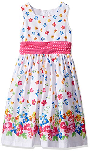 Jayne copeland big girls  border print w dots, multi, 1…