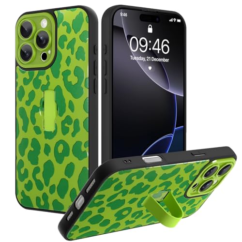 Ufbara Compatible with 16 Pro Max Case, Cheetah Leopard Pattern (Green) by Ufbara - Used condition - US$10.93