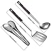 TURN RAISE Portable Camp Kitchen Utensil Organizer Set for Indoor or Outdoor-BBQ Camping Cookware Utensils Travel Kit with bag,chopping board,soup spoon, knife,Spatula,Scissors,Tongs,rice ladlethumb 3