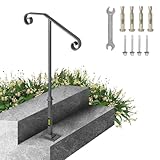 VEVOR Handrails for Outdoor Steps, Fit 1 or 2 Steps
