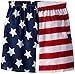 Kanu Surf Men's Big American Flag Extended Size Swim Trunks, Flag, 3X