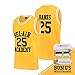AFLGO Banks #25 Fresh Prince of Bel Air Academy Basketball Jersey, 90's Clothing Throwback Carlton Costume Athletic Apparel Clothing Stitched - Top Bonus Combo Set with Wristbands