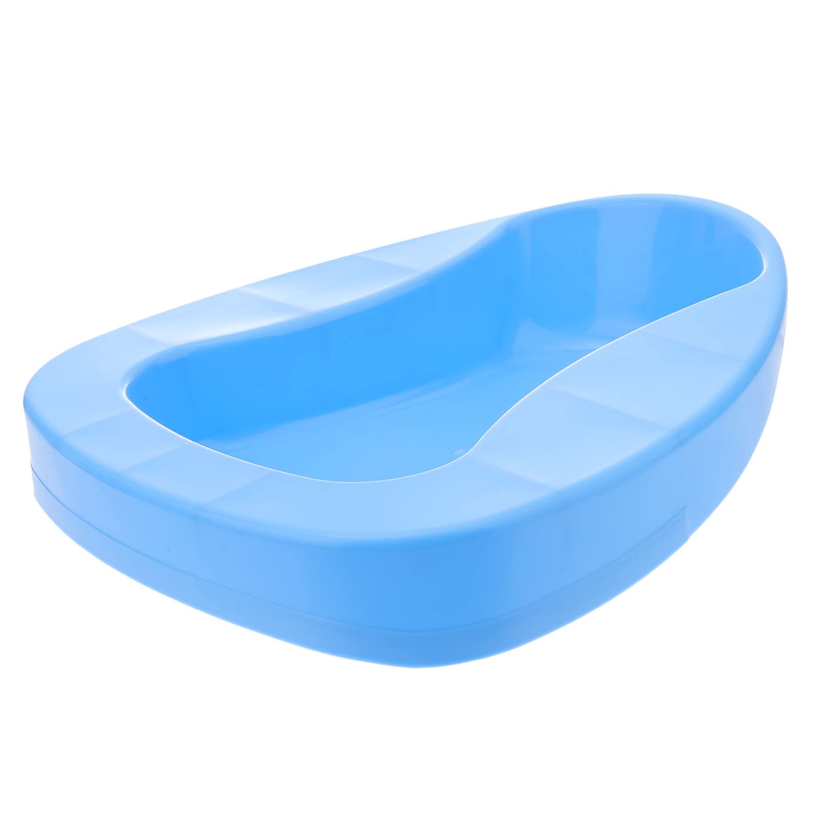 2pcs Bed pan Thick bariatric with Guard for Female Elderly Patient (Blue)