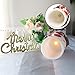 GiveU Santa Claus Flameless LED Timer Battery Operated Candle for Christmas Decoration, 6