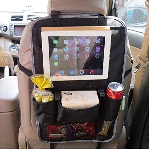 Smartonly Car Back Seat Organizer,Multi-Pocket Travel Storage Bag Car Trash Bag Organizer Cool Wrap Bottle Bag Mesh Pockets
