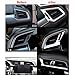 Rqing For Honda Civic 10th 2016 2017 2018 2019 Interior Front Center Air Condition Vent Outlet Cover Trims (Silver Paint)
