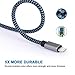 Sundix iPhone Charger 3Pack 3FT 6FT 10FT Lightning to USB Braided Cable with Aluminum Connector Compatible with iPhone 7/ 7Plus/ 6/ 6S/ 6 Plus/ 6S Plus, 5C/5S/5, iPad/iPod(Blue/Black)