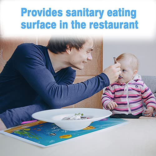Table Topper Disposable Stickon Placemats for Girls & Boys Kids
