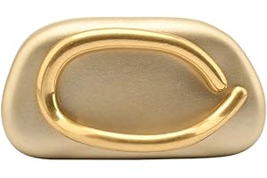 Tasysain Women PU Leather Metal Handle Handbag Trendy Commuting Compact Stone Purse Hand-held Causal Shoulder Clutch Bag