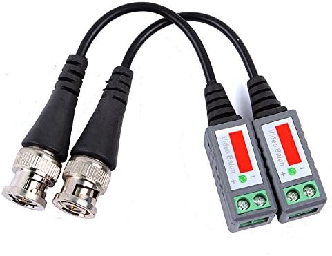 Jyacam 12x Camera CCTV BNC CAT5 Video Balun Connector UTP Coaxial Extender Cable