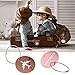 NUOLUX Aluminum Air Plane Pattern Luggage Tag Baggage Handbag ID Tag Name Card Holder with Key Ring 8pcs