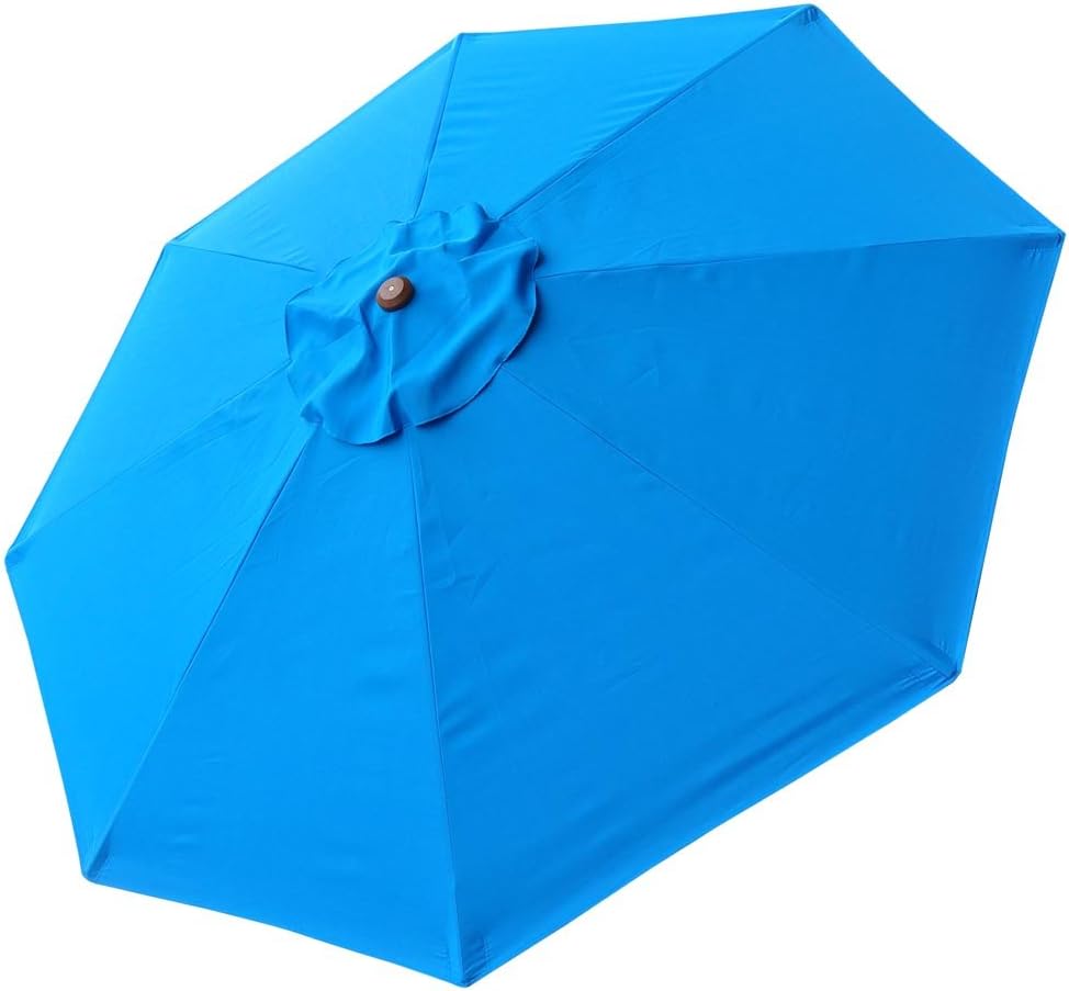 8ft 8 Ribs Patio Umbrella Replacement Canopy Outdoor Cover Top Color Optional Amazon Co Uk Garden Outdoors