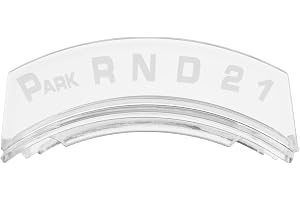 Speedway Motors 3-Speed Indicator Lens for Automatic Transmission Shift Housing, Clear Plastic Replacement Lens for Universal Steering Column Indicator Applications