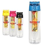 OUTERDO 800ML Sport Fruit Infusing Infuser Water Bottle Health Vitamin Water Lemon Juice