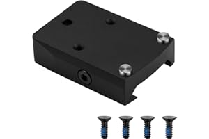 Hidcor 507C 407C 508T HS Aluminum Mount, Adapter for Holosun 507C 407C 508T, RMR Footprint Mounting Plate