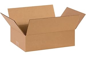 Aviditi 14 x 10 x 4 Corrugated Cardboard Boxes, Flat 14"L x 10"W x 4"H, Pack of 25 | Shipping, Packaging, Moving, Storage Box for Home or Business, Strong Wholesale Bulk Boxes
