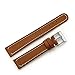 Full Grain Leather Watch Band for Fossil Q Ventrue,18MM Genuine Leather Band with Quick Released Pins for Q Venture and MK Sofie/Access Runway Smartwatch-Brown