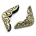 Housweety 100PCs Book Scrapbooking Albums Folders Corner Protectors Bronze Tone 6/8"x 4/8"