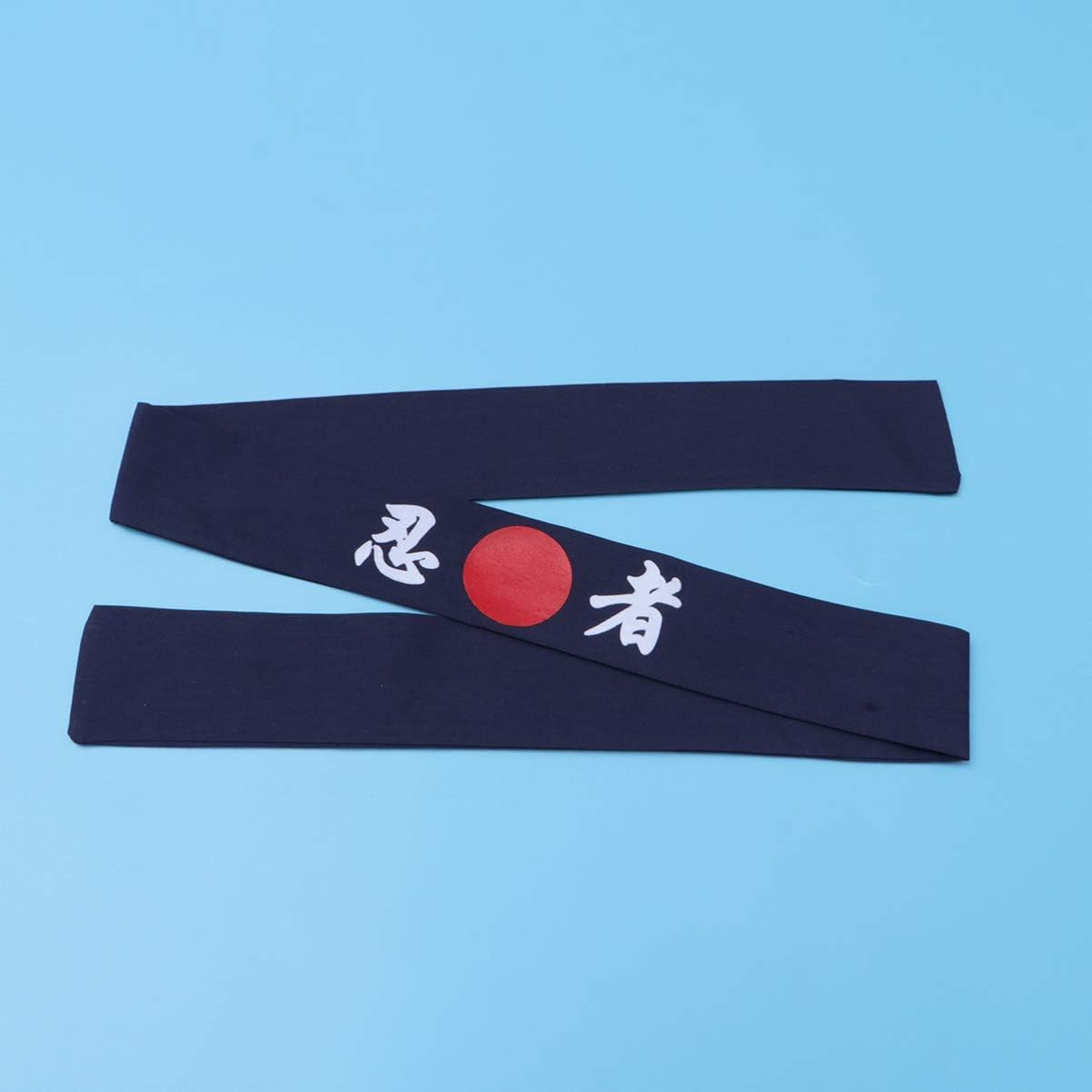 Minkissy Sunrise Kitchen Headband, Sunrise Kitchen Supply Tie Sushi Chef Headband Japanese Symbol Ninja Print - Image 3