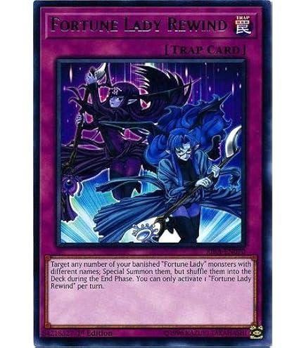 Amazon.com: Yu-Gi-Oh! - Fortune Lady Past - RIRA-EN008 - Rare - 1st Edition 