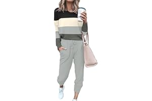 ETCYY NEW Lounge Sets for Women Sweatsuits Sets Two Piece Outfit Long Sleeve Pant Workout Athletic Tracksuits