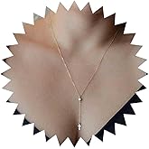 Yheakne Rhinestone Cross Pendant Necklace Gold Y Lariat Necklace Choker Vintage Minimalist Y Necklace Religious Necklace Jewelry for Women Gifts