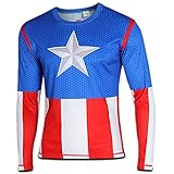 WUKE Men's Winter Solider Casual Long sleeve T-shirt