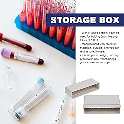 JEWEDECO 5-Compartment Cryovial Storage Box 2ml