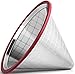 Pour Over Coffee Filter for Drip Coffeemakers – Reusable Coffee Filter & Strainer – Vescoware Stainless Steel Mesh Cone Coffee Filters Keep You from Wasting Money