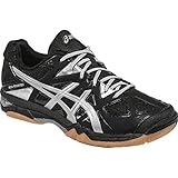 ASICS Women's Gel Tactic Volleyball Shoe, Black/Silver, 7.5 M US