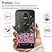 LeYi for Moto Z2 Force Glitter Case (NOT FIT Moto Z Force) with HD Screen Protector for Girls Women, Shiny Bling Liquid Clear TPU Protective Phone Case for Motorola Moto Z2 Force Rose Gold