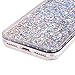 iPhone 6 6S Case, Shinymore Full Protection Soft Bumper Case 3D Creative Sparkle Dynamic Liquid Flowing Floating Glitter Bling Diamond Moving Quicksand Case for iPhone 6 & 6S (Silver Diamonds)