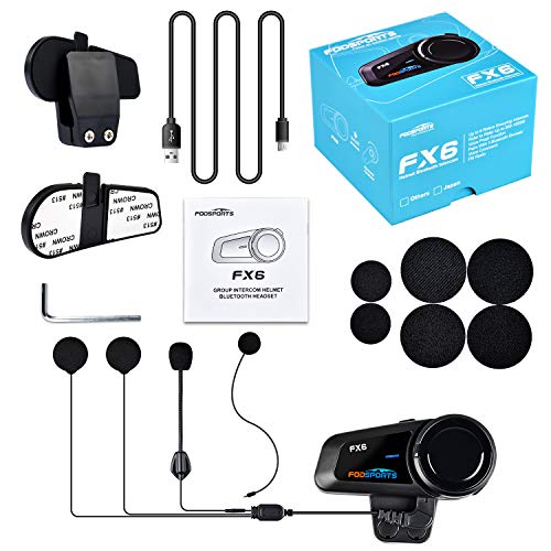 Motorcycle Helmet Communication Systems Fodsports FX6 Group Motorcycle