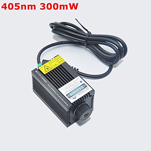 405nm 300mW Violet Dot Laser Module With Holder For DIY Laser Cutter