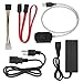 TechIntheBox SATA/PATA/IDE Drive to USB 2.0 Adapter Converter Cable for 2.5/3.5 Inch Hard Drive/5 inch Optical Drive with External AC Power Adapter