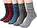 Galsang Womens Cotton Knit Crew Socks High Ankle All-Season Lightweight Casual Socks Gifts,#B32 (color 09)