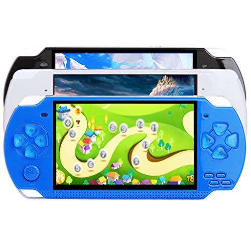 NXDA Pocket game console 4.3 inch screen 500 classic game video game console 8GB large memory handheld game console (Blue) - Thumbnail 5