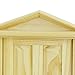 PIXNOR 1:12 Dollhouse Miniature 6-panel Wood Door with Steepletop