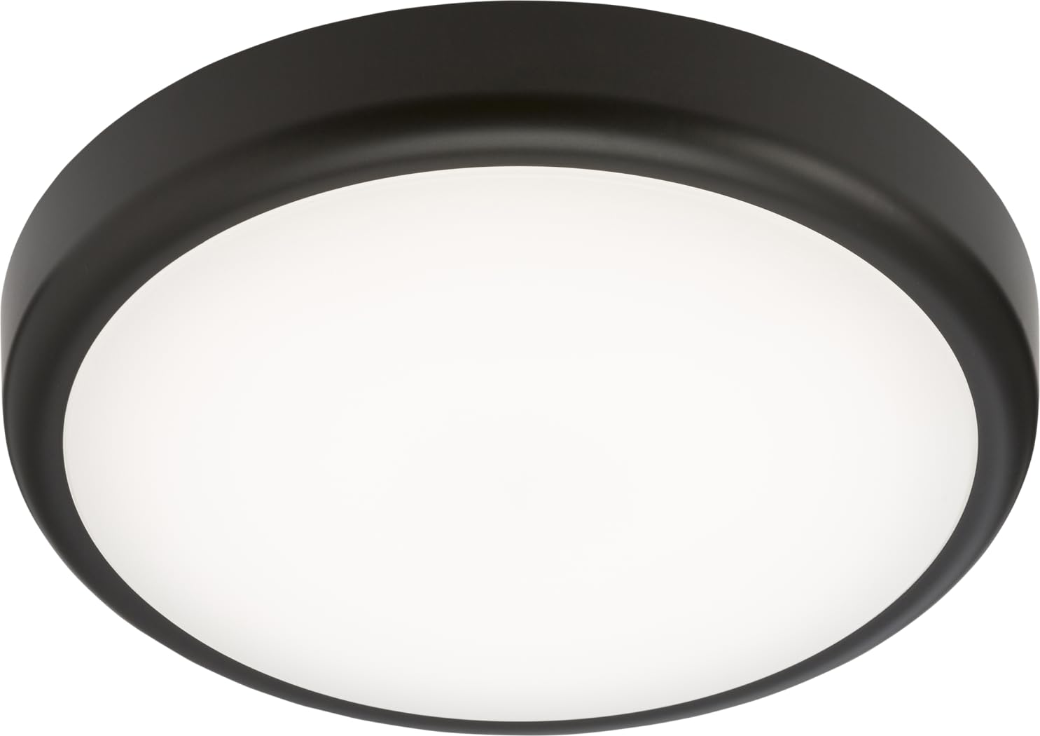 Knightsbridge LED Bathroom IP65 14W CCT Adjustable Wall or Ceiling mounting Bulkhead Fitting with Black Trim — image 1