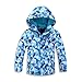 Jingle Bongala Kids Boys Girls Outdoor Waterproof Jacket Fleece Lined Coat with Hood Windbreaker